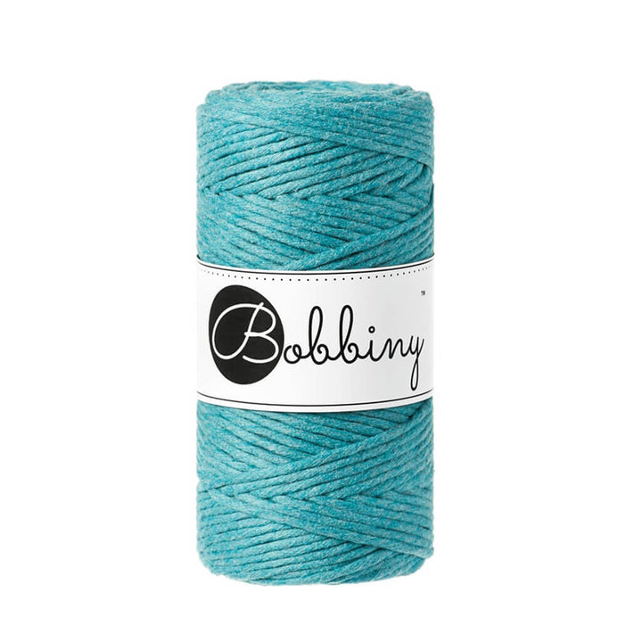 Bobbiny Makramee Garn 3mm, Farbe Teal – Baumwolle bei Lieblingsgarn