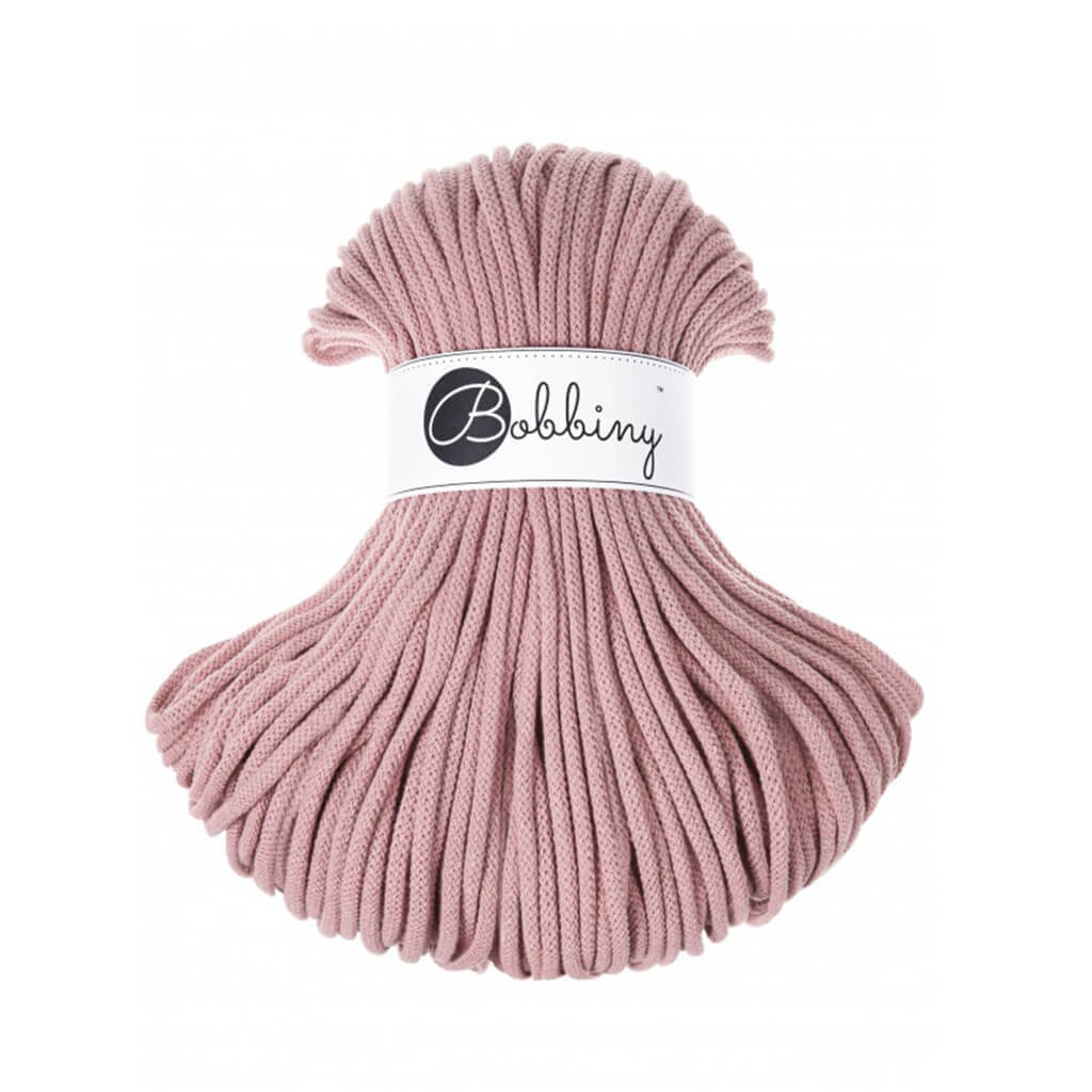 Bobbiny Premium Kordel 5mm x 100 Meter, Farbe Blush – Baumwolle bei Lieblingsgarn
