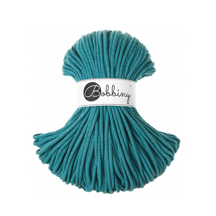 Bobbiny Premium Kordel 5mm x 100 Meter, Farbe Teal – Baumwolle bei Lieblingsgarn