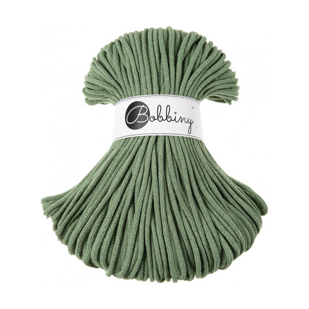 Bobbiny Premium Kordel 5mm x 100 Meter, Farbe Eucalyptus Green – Baumwolle bei Lieblingsgarn