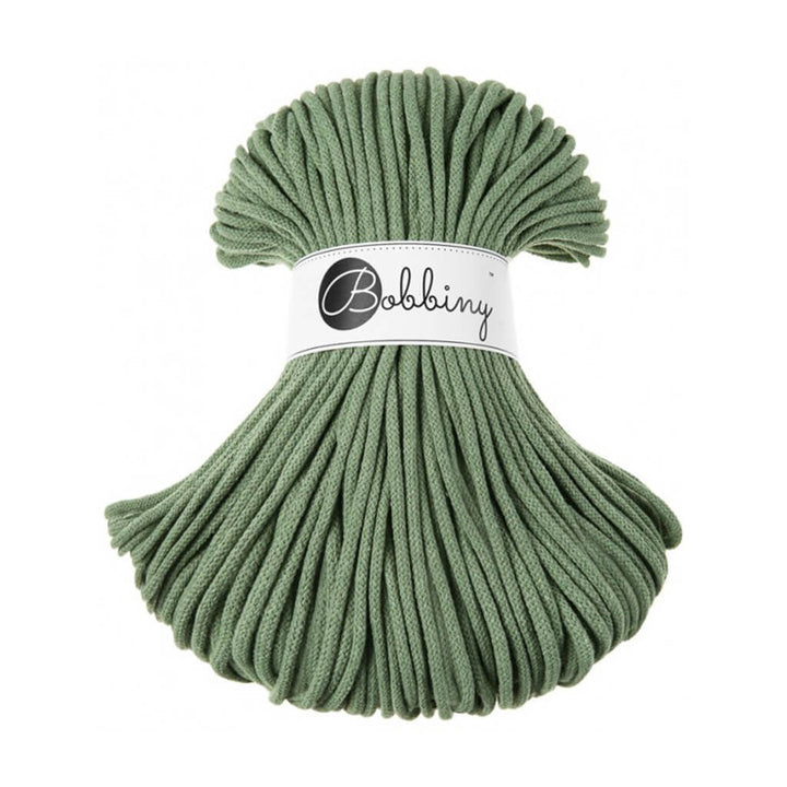 Bobbiny Premium Kordel 5mm x 100 Meter, Farbe Eucalyptus Green – Baumwolle bei Lieblingsgarn