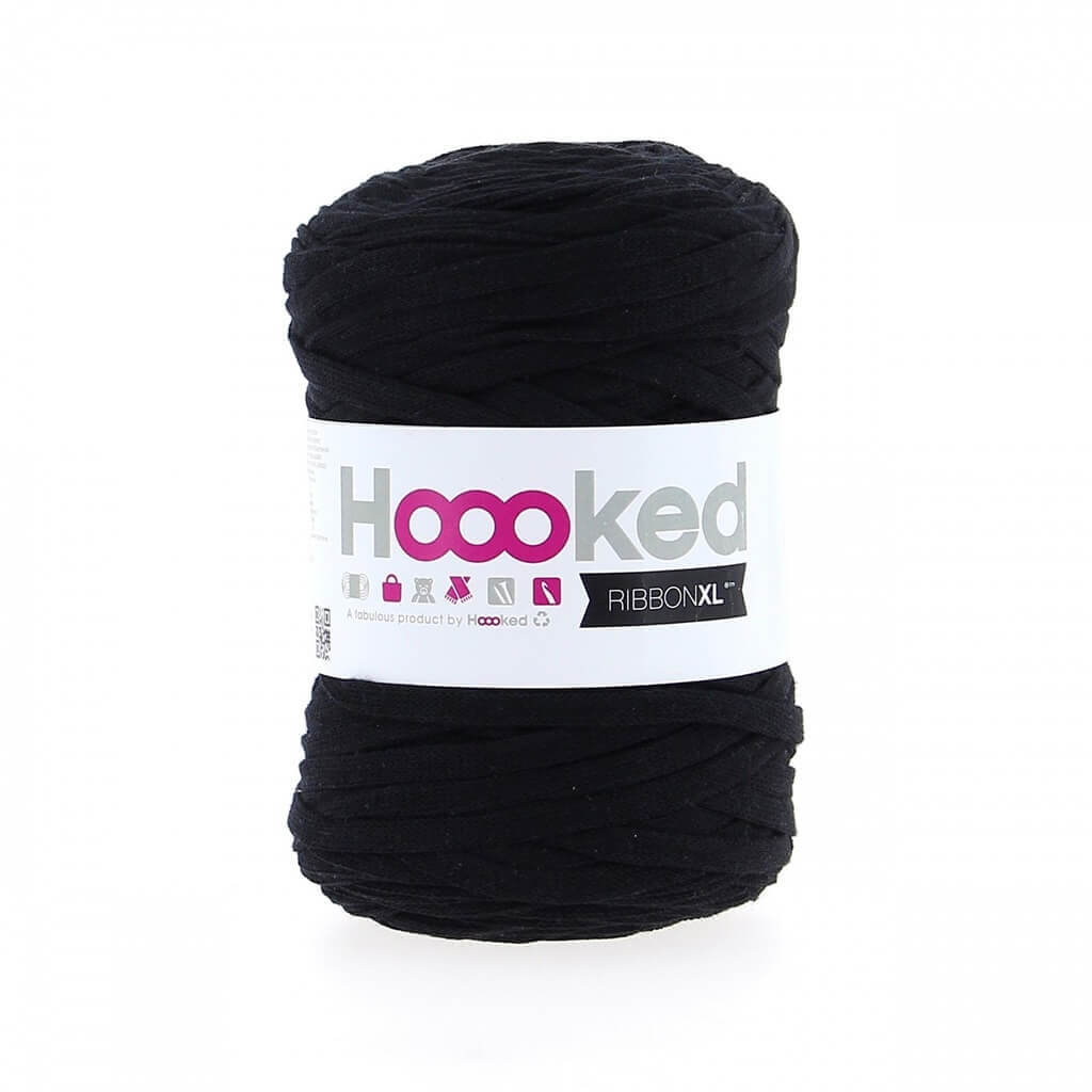 Hoooked RibbonXL, Farbe Black Night – Baumwolle bei Lieblingsgarn