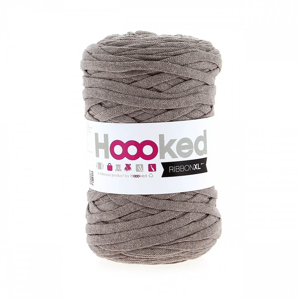 Hoooked RibbonXL, Farbe Earth Taupe – Baumwolle bei Lieblingsgarn