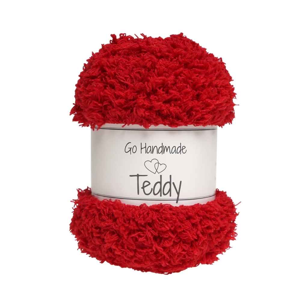 Go Handmade Yarn Teddy, Farbe Warm Red – Synthetik bei Lieblingsgarn