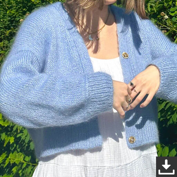 wemadewardrobe Maja Cardigan V-Neck Strickanleitung - wemadewardrobe (PDF) bei bei bei bei Lieblingsgarn
