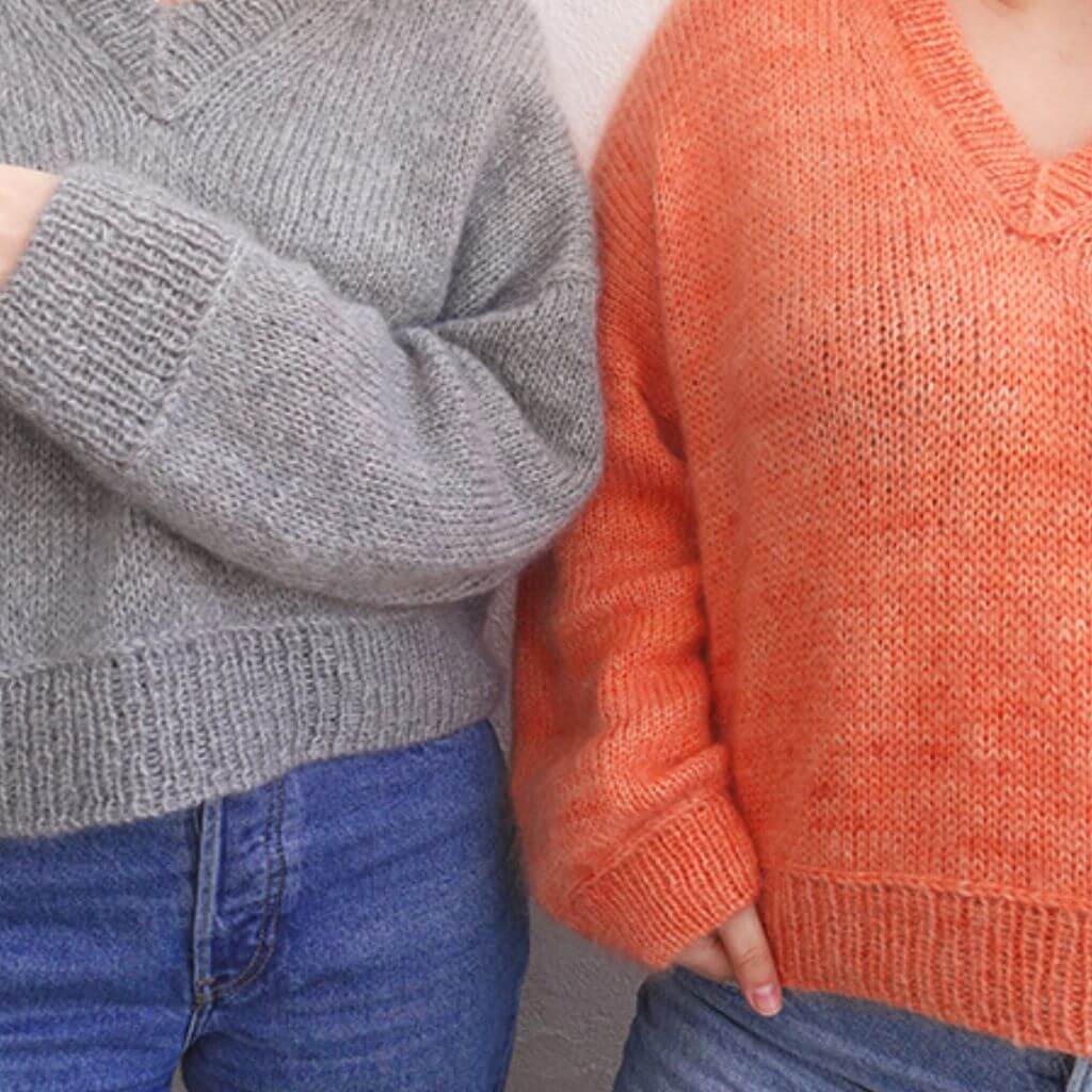 wemadewardrobe Maja Sweater V-Neck Strickanleitung - wemadewardrobe (PDF) bei bei bei bei Lieblingsgarn