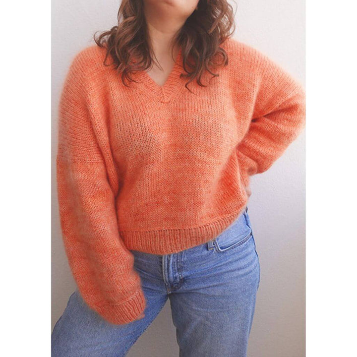 wemadewardrobe Maja Sweater V-Neck Strickanleitung - wemadewardrobe (PDF) bei bei bei bei Lieblingsgarn