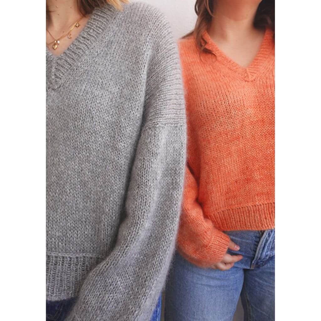 wemadewardrobe Maja Sweater V-Neck Strickanleitung - wemadewardrobe (PDF) bei bei bei bei Lieblingsgarn