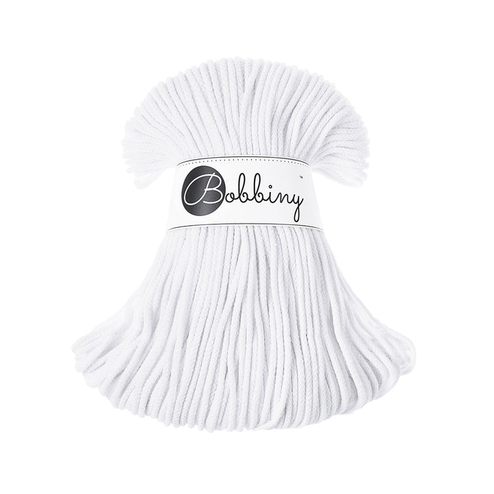 Bobbiny Makramee White Bobbiny Kordel Junior 3mm x 100 m Lieblingsgarn