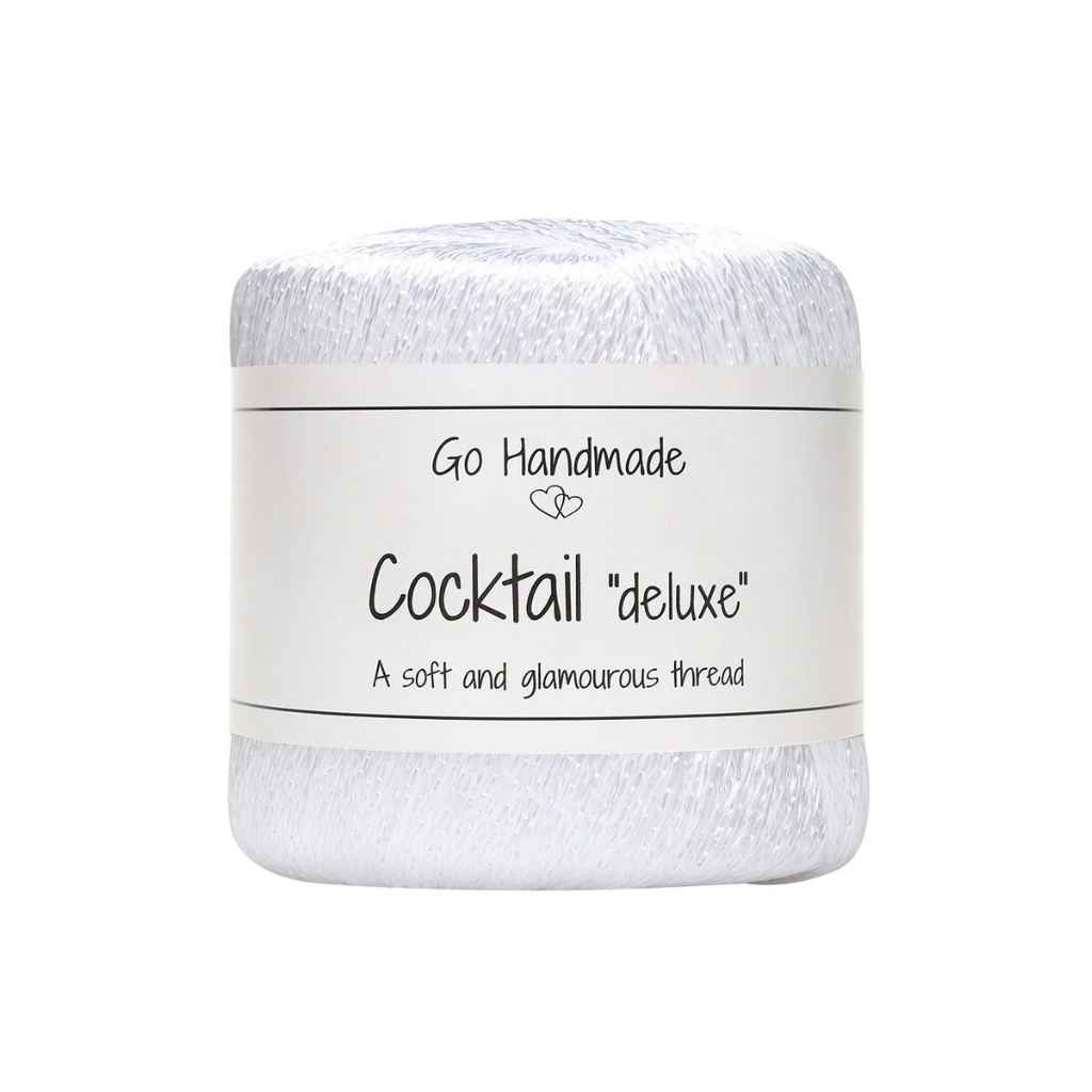 Go Handmade Yarn Cocktail "deluxe", Farbe White – Synthetik bei Lieblingsgarn