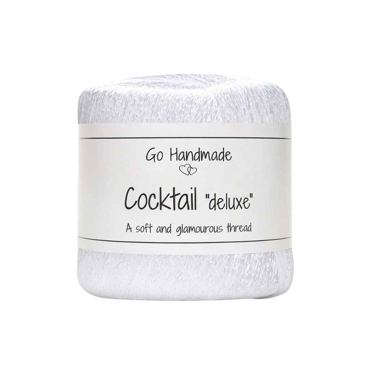 Go Handmade Yarn Cocktail "deluxe", Farbe White – Synthetik bei Lieblingsgarn