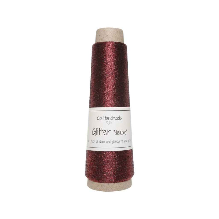 Go Handmade Yarn Glitter deluxe, Farbe W.Red – Synthetik bei Lieblingsgarn