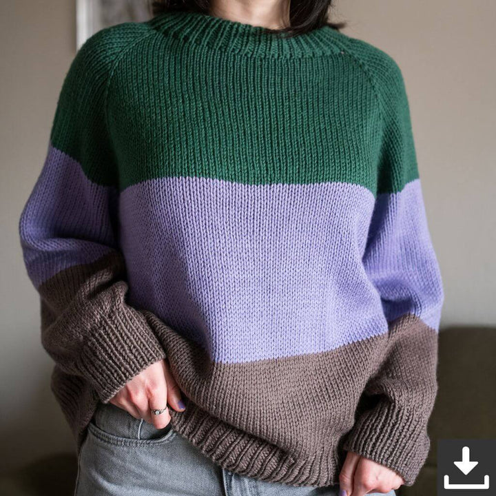 Wisteria Knitting Pattern Horizon Sweater Strickanleitung - Wisteria Knitting (PDF) Lieblingsgarn