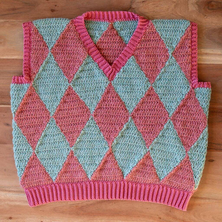 Wisteria Knitting Pattern Weste Sparkling Vest Häkelanleitung - Wisteria Knitting (PDF) bei bei bei bei bei bei Lieblingsgarn