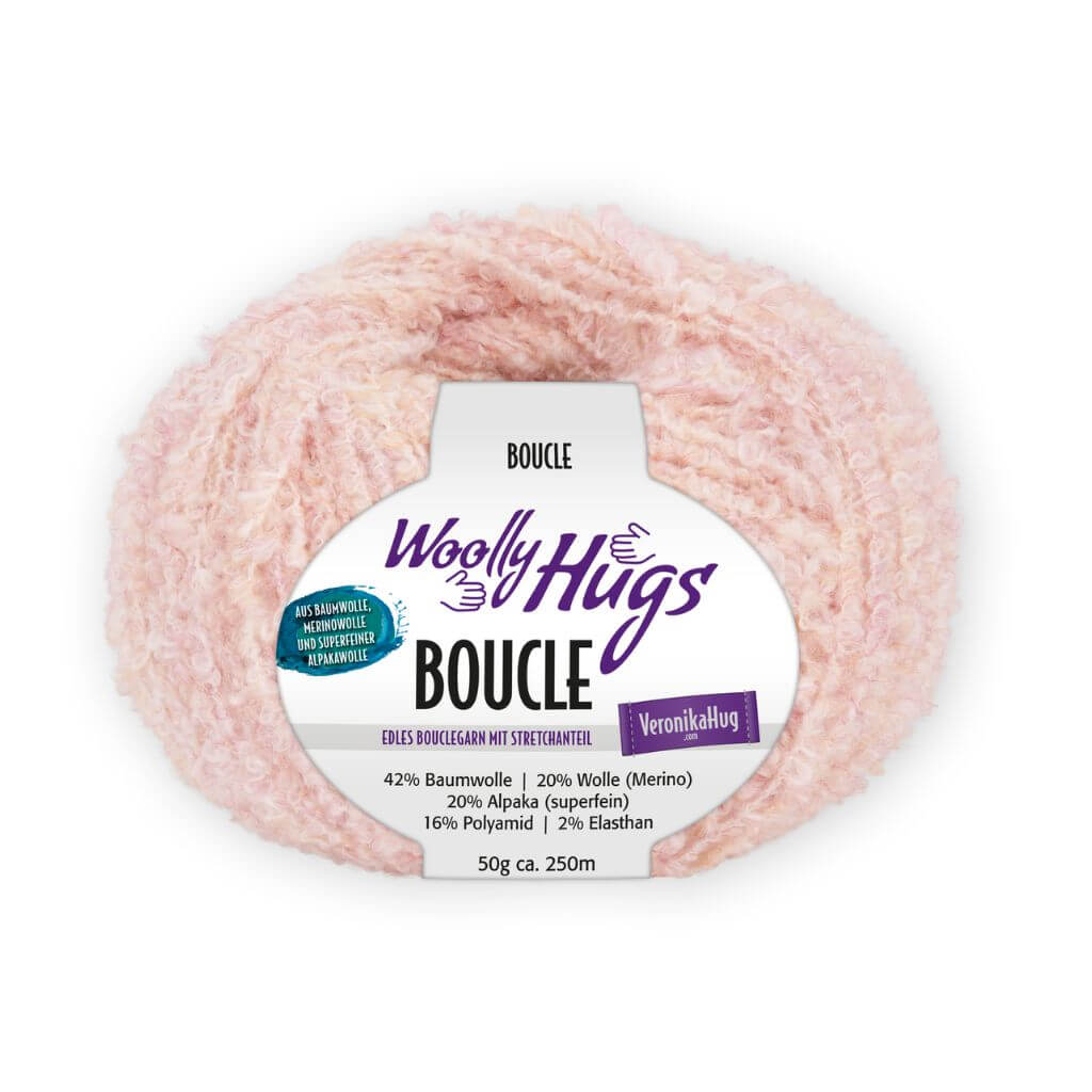 Woolly Hugs Bouclé, Farbe 25 – Alpaka, Baumwolle und Merino bei Lieblingsgarn