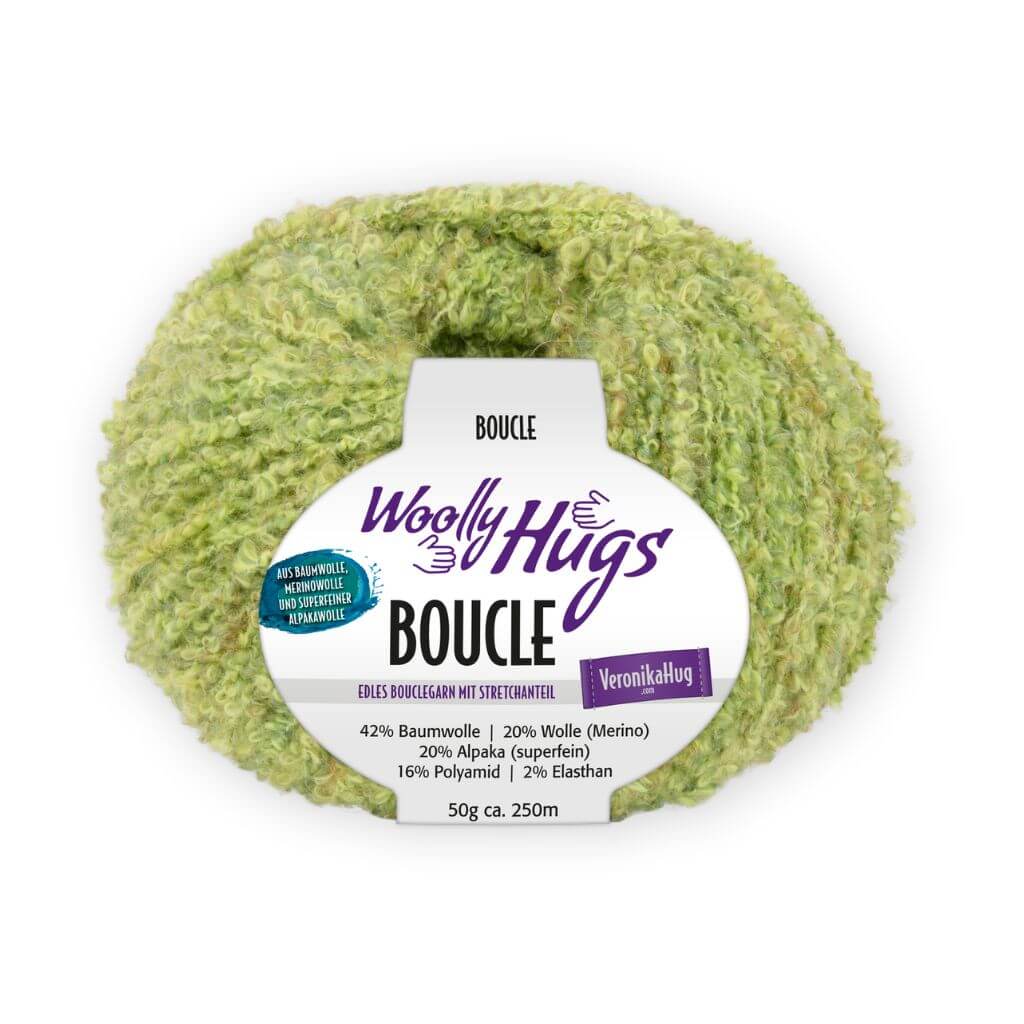 Woolly Hugs Bouclé, Farbe 73 – Alpaka, Baumwolle und Merino bei Lieblingsgarn