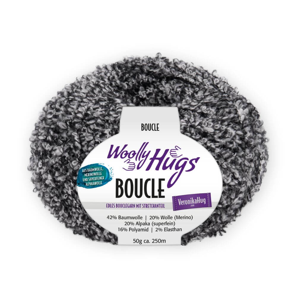 Woolly Hugs Bouclé, Farbe 98 – Alpaka, Baumwolle und Merino bei Lieblingsgarn
