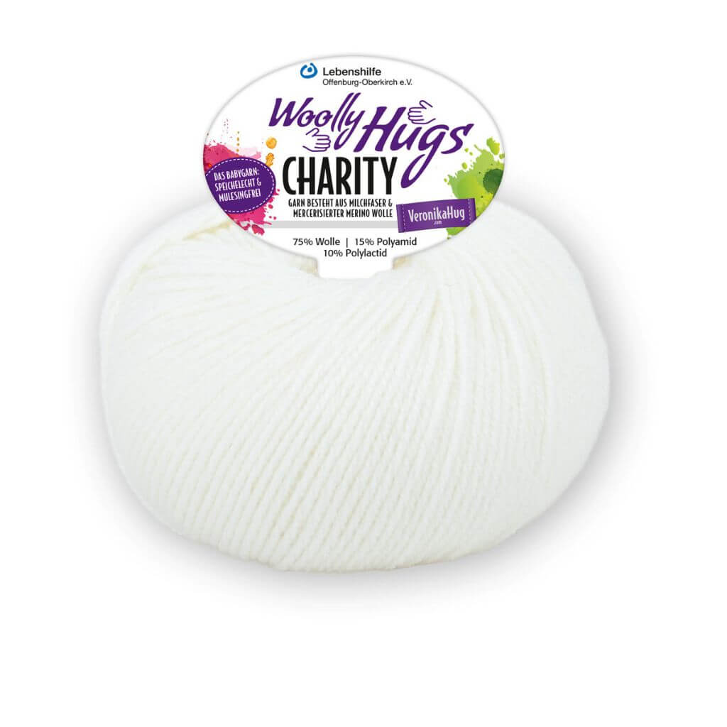 Woolly Hugs Charity 50g, Farbe 1 – Schurwolle und Synthetik bei Lieblingsgarn