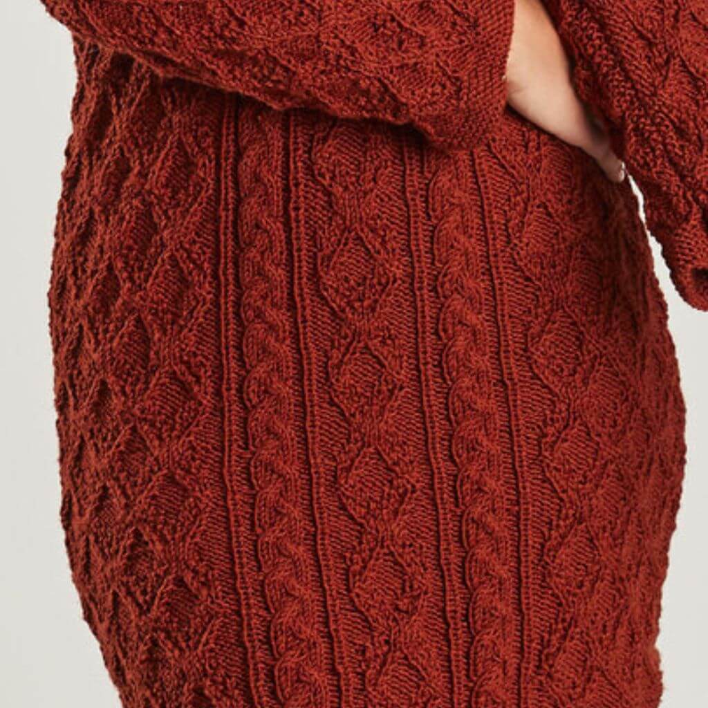 Woolly Hugs Strickkleid Eriesee Strickanleitung - Woolly Hugs (PDF) bei bei bei bei Lieblingsgarn