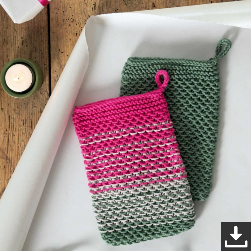Lana Grossa Pattern Waschhandschuhe Strickanleitung - Lana Grossa (PDF) bei bei bei bei bei bei bei Lieblingsgarn