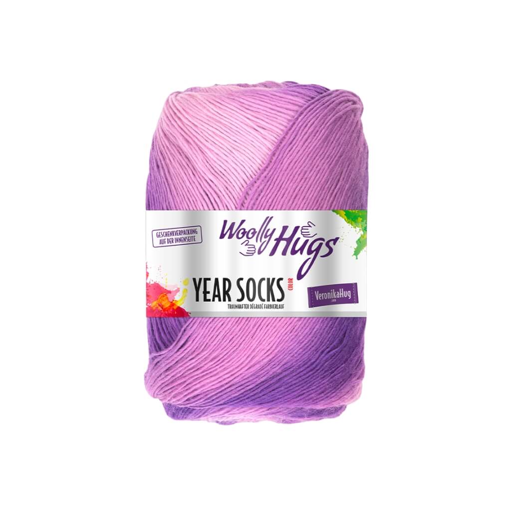 Woolly Hugs Year Socks, Farbe 13 Frühjahr – Schurwolle und Synthetik bei Lieblingsgarn