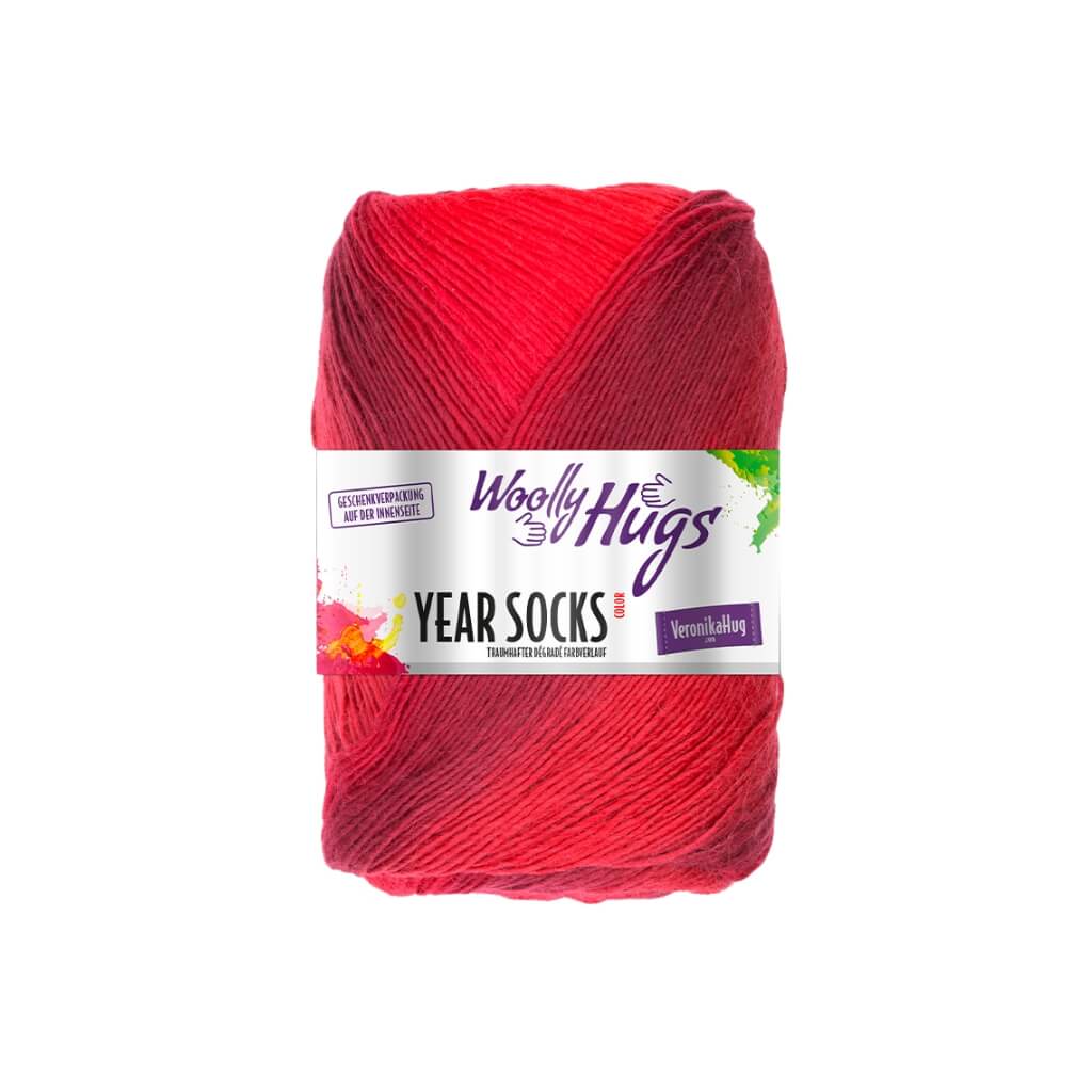 Woolly Hugs Year Socks, Farbe 16 Winter – Schurwolle und Synthetik bei Lieblingsgarn