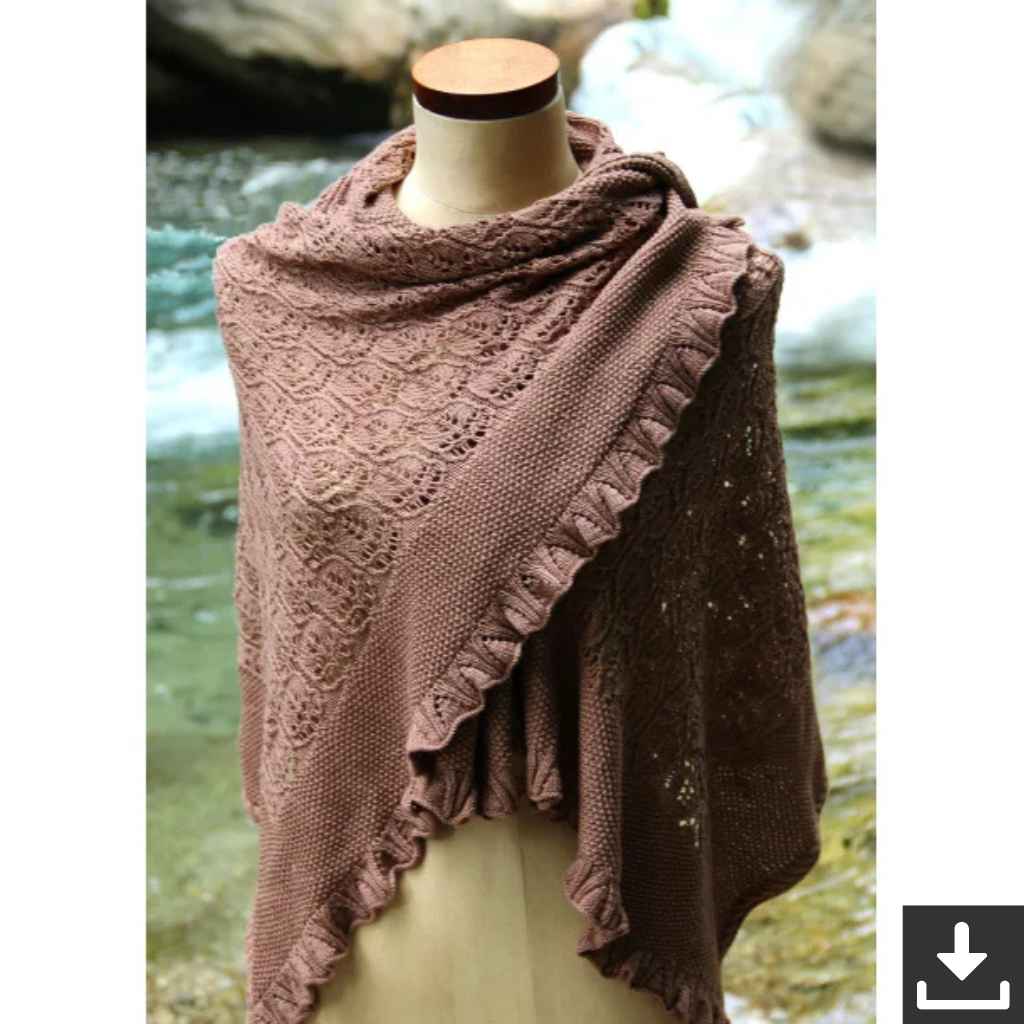 Go Handmade Pattern Wrap Isabella Wrap Strickanleitung - Go Handmade (PDF) bei bei bei bei Lieblingsgarn