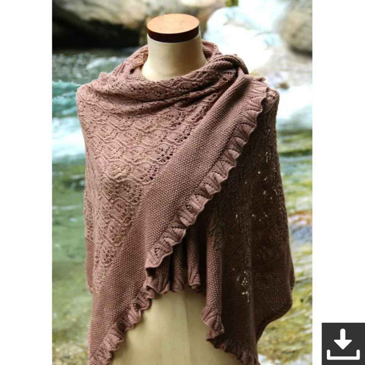 Go Handmade Pattern Wrap Isabella Wrap Strickanleitung - Go Handmade (PDF) bei bei bei bei Lieblingsgarn
