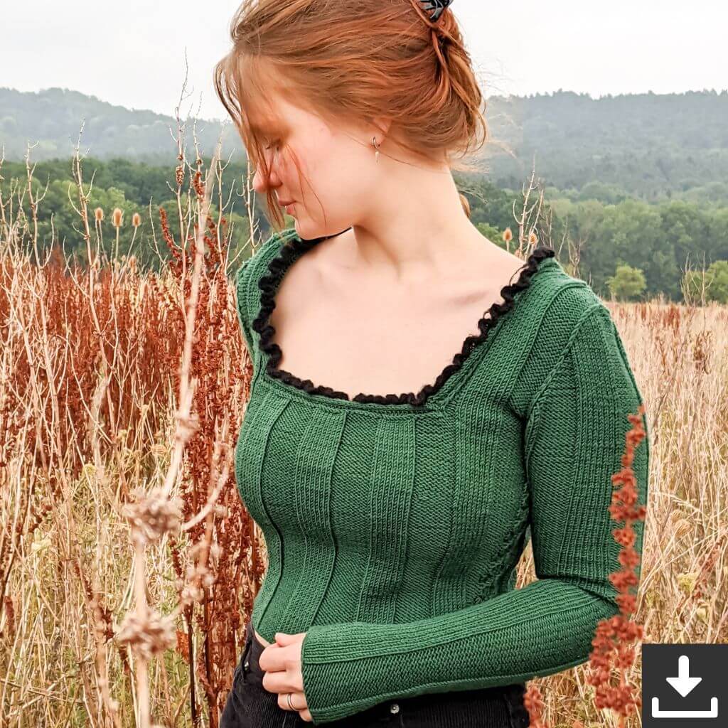 Yarn Me Up Morticia Sweater Strickanleitung - Yarn me Up (PDF) bei bei bei bei Lieblingsgarn