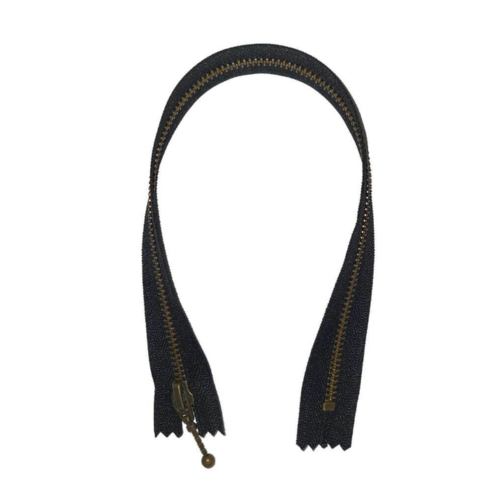 YKK Reißverschluss nicht teilbar 36 cm, Farbe 580 Schwarz – Metall und Polyester bei Lieblingsgarn