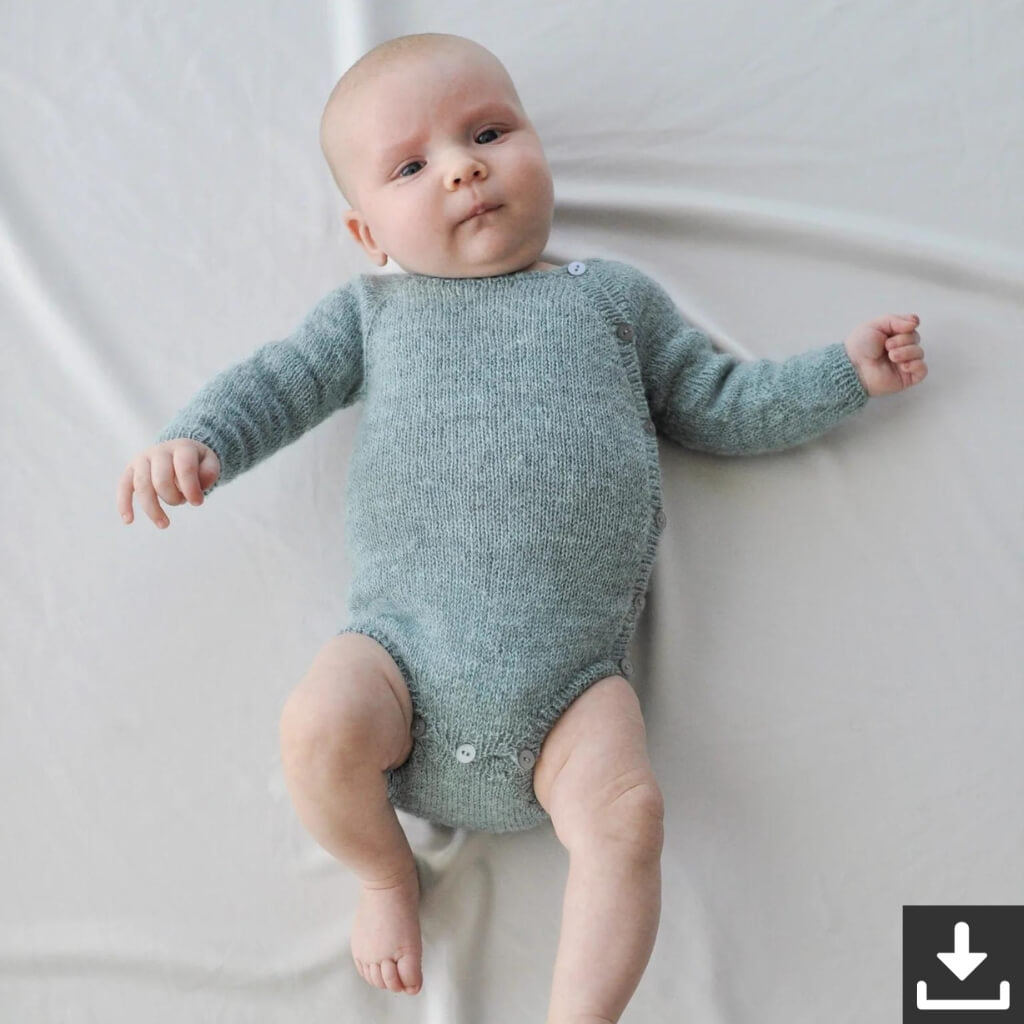 Yndestrikk Pattern Baby Knöpfebody Strickanleitung - Yndestrikk (PDF) bei bei bei bei Lieblingsgarn