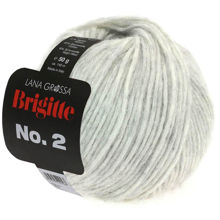 Lana Grossa Brigitte No. 2 50 g 13 - Silbergrau Lieblingsgarn
