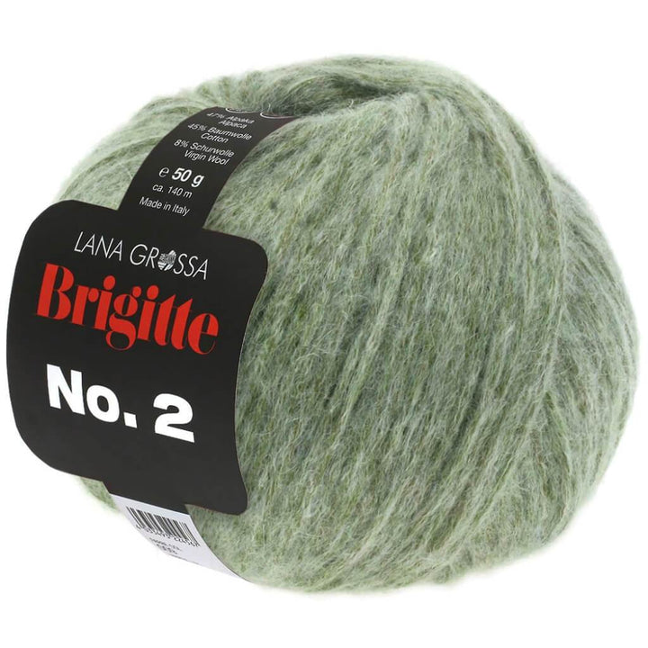 Lana Grossa Brigitte No. 2 50 g 18 - Graugrün Lieblingsgarn