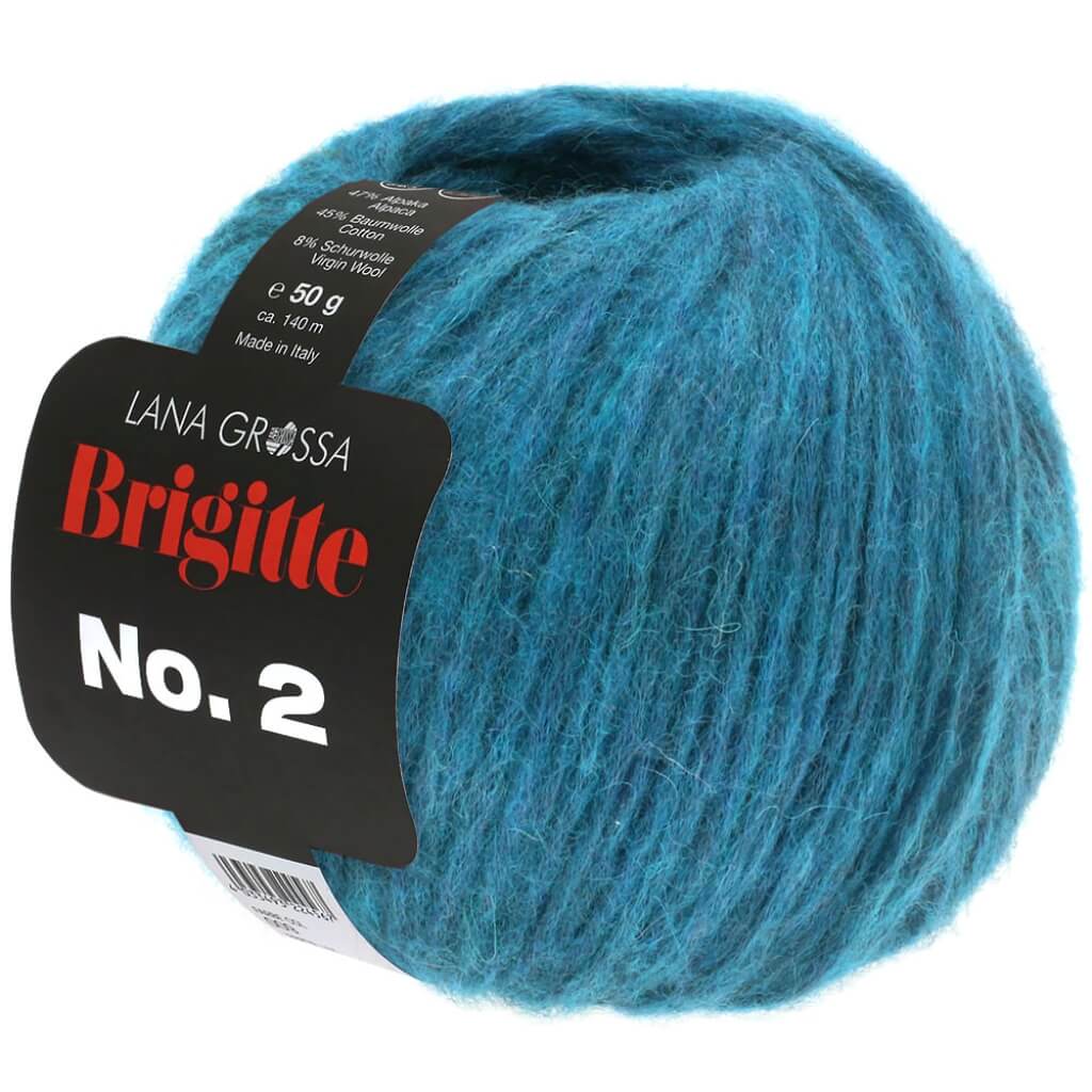 Lana Grossa Brigitte No. 2 50 g 22 - Petrol Lieblingsgarn