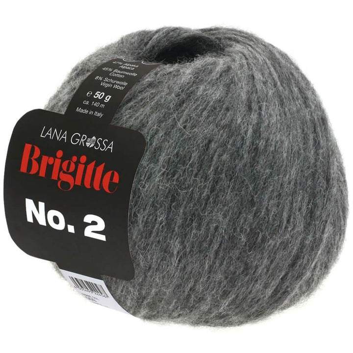 Lana Grossa Brigitte No. 2 50 g 24 - Schiefer Lieblingsgarn