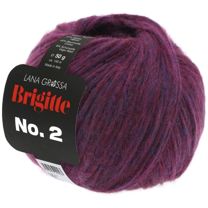 Lana Grossa Brigitte No. 2 50 g 34 - Aubergine Lieblingsgarn