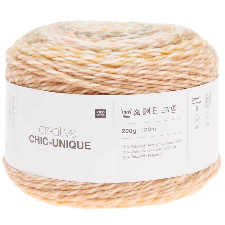 Rico Design Creative Chic-Unique 200g 007 - Puder bei bei bei bei Lieblingsgarn