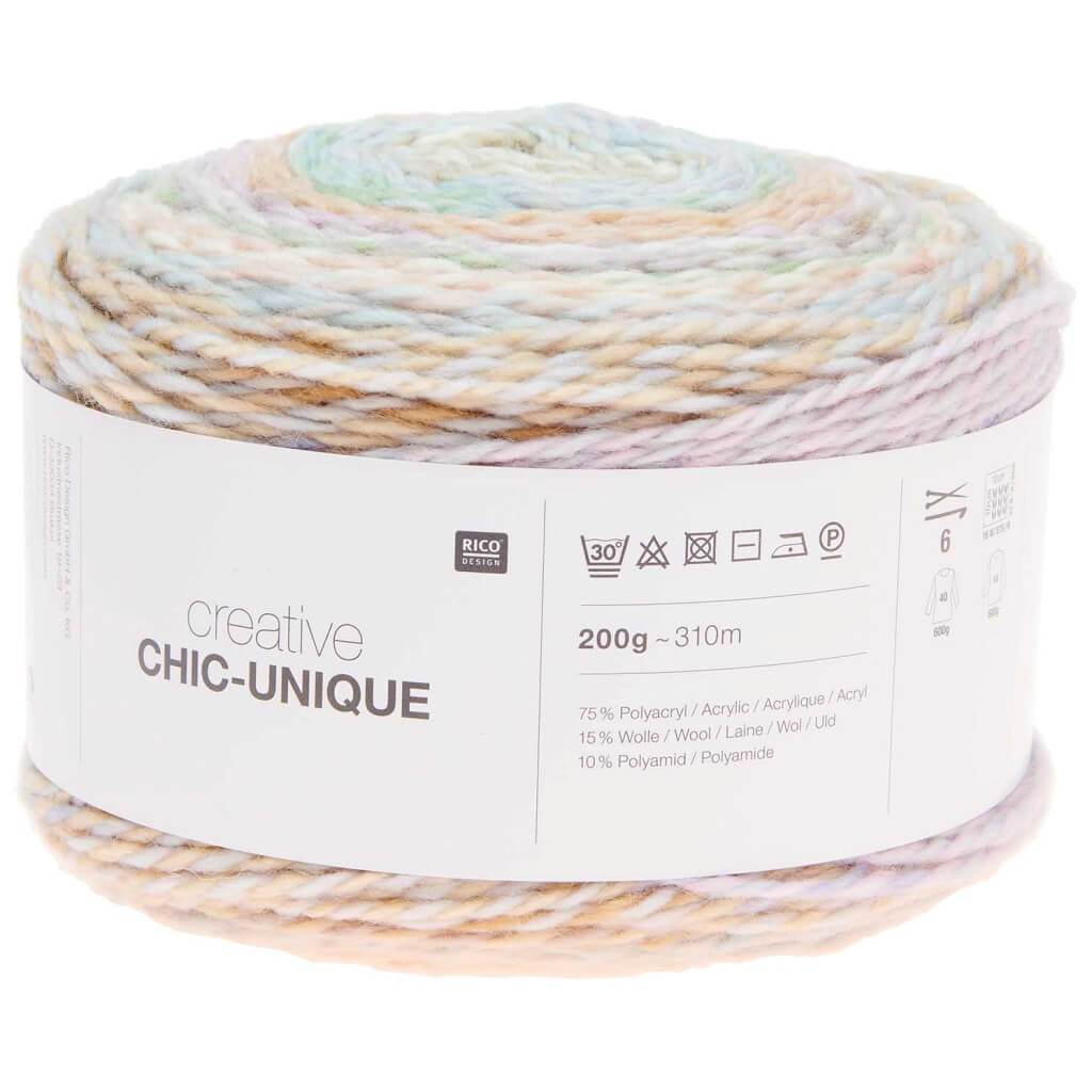Rico Design Creative Chic-Unique 200g 008 - Milkshake bei bei bei bei Lieblingsgarn