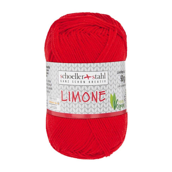 Schoeller + Stahl Limone 50g - Baumwollgarn 3 - Rot Lieblingsgarn