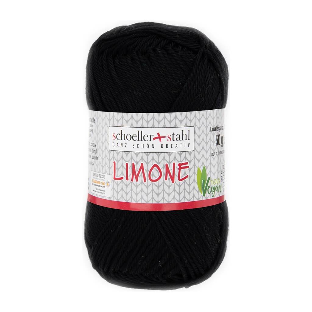 Schoeller + Stahl Limone 50g - Baumwollgarn 24 - Schwarz Lieblingsgarn