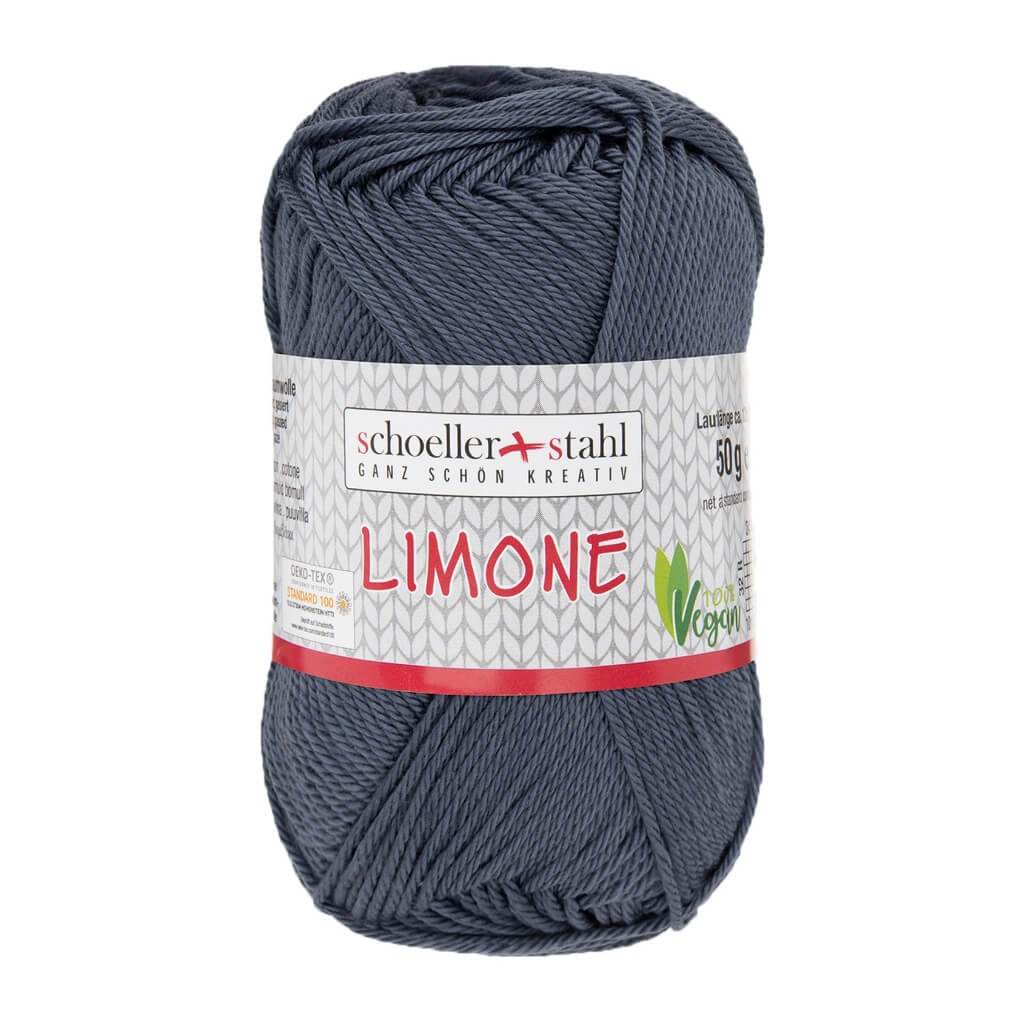Schoeller + Stahl Limone 50g - Baumwollgarn 144 - Anthrazit Lieblingsgarn