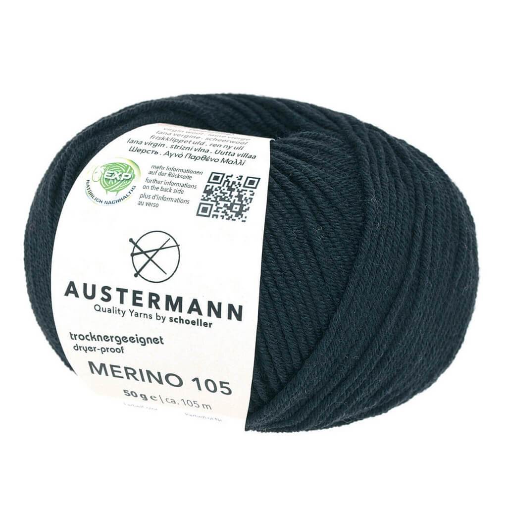 Austermann Merino 105 EXP 50g 302 - Schwarz Lieblingsgarn