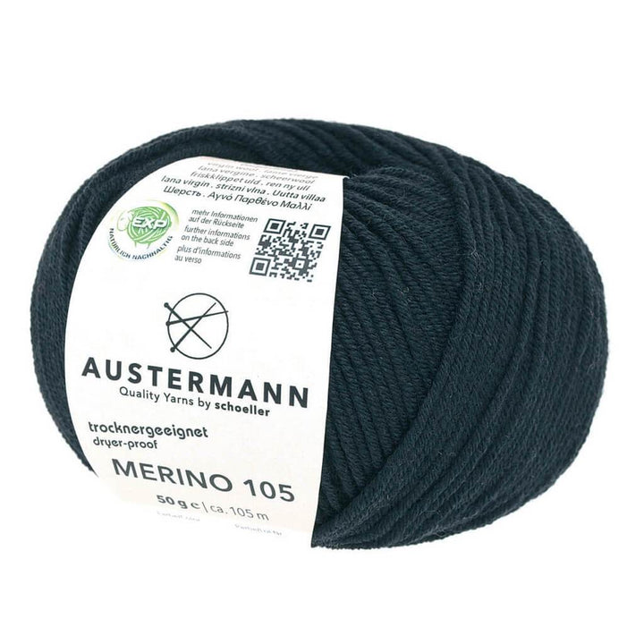 Austermann Merino 105 EXP 50g 302 - Schwarz Lieblingsgarn