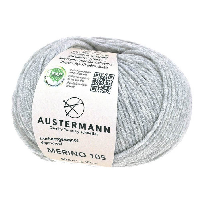 Austermann Merino 105 EXP 50g 328 - Hellgrau Lieblingsgarn