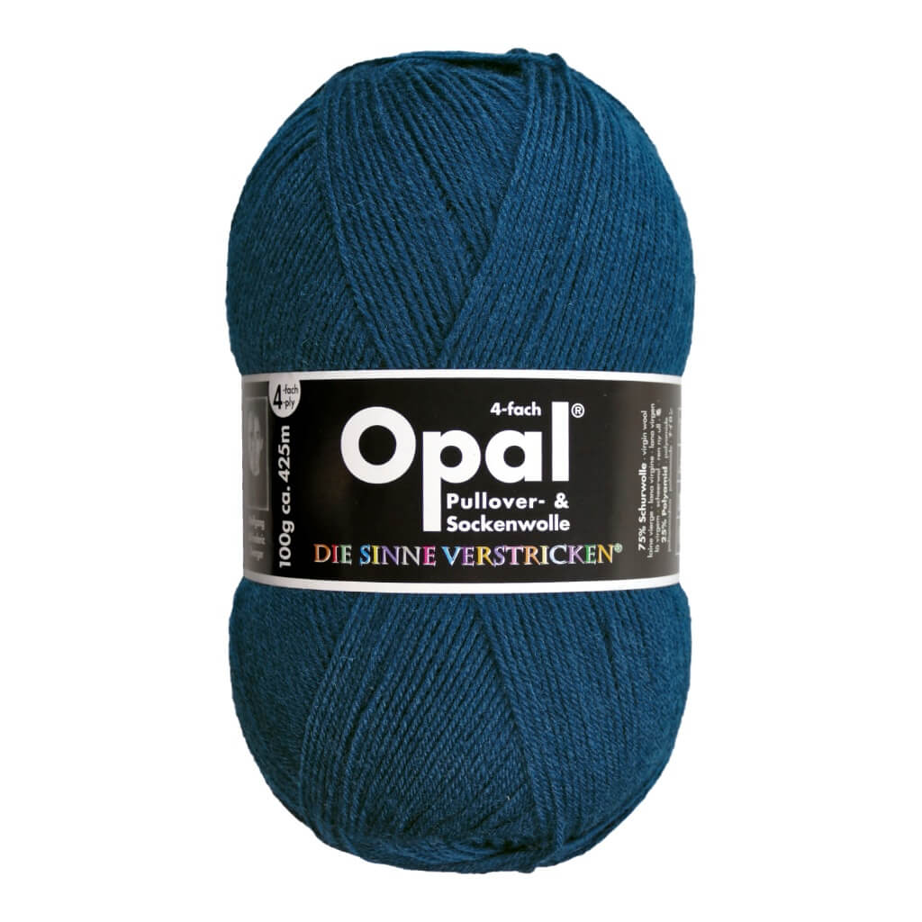 Opal Sockenwolle Uni 4-fach 100g 5187 - Petrol Lieblingsgarn