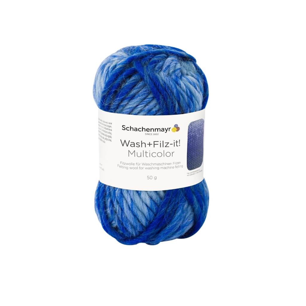 Schachenmayr Wash+Filz-it! Multicolor Filzwolle 50g 201 - Ocean bei bei bei bei Lieblingsgarn