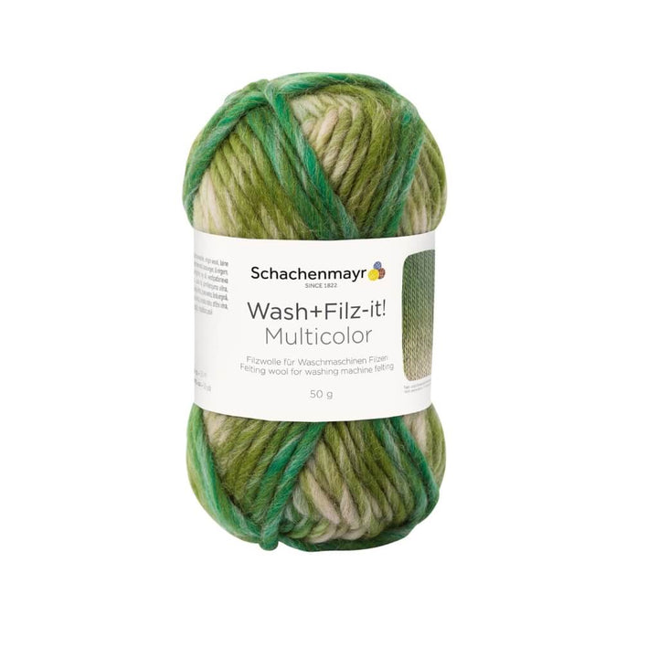 Schachenmayr Wash+Filz-it! Multicolor Filzwolle 50g 204 - Jungle Multicolor bei bei bei bei Lieblingsgarn