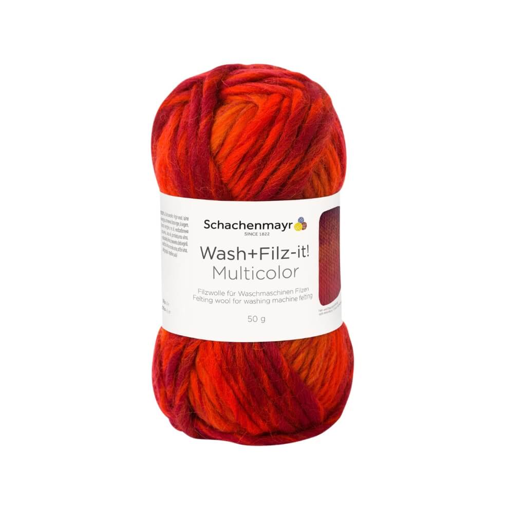 Schachenmayr Wash+Filz-it! Multicolor Filzwolle 50g 205 - Romance Multicolor bei bei bei bei Lieblingsgarn