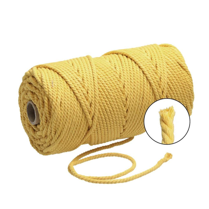 Filani Lieblingsgarn Makramee Garn 5 mm gedreht Mustard Lieblingsgarn