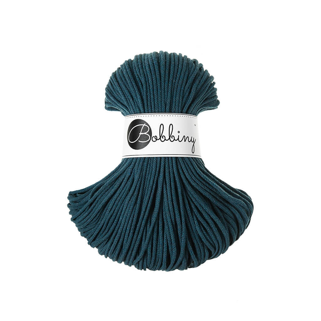 Bobbiny Kordel Junior 3mm x 100 m Peacock Blue Lieblingsgarn